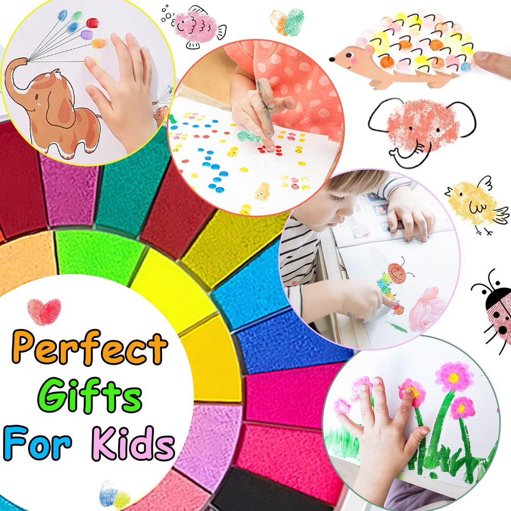 Xanllaxa washable ink pads with vibrant, easy cleanup colors