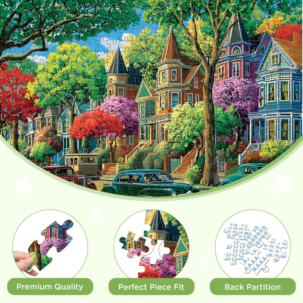 XAPAEG family game night 500-piece puzzle perfect for bonding and shared satisfaction.