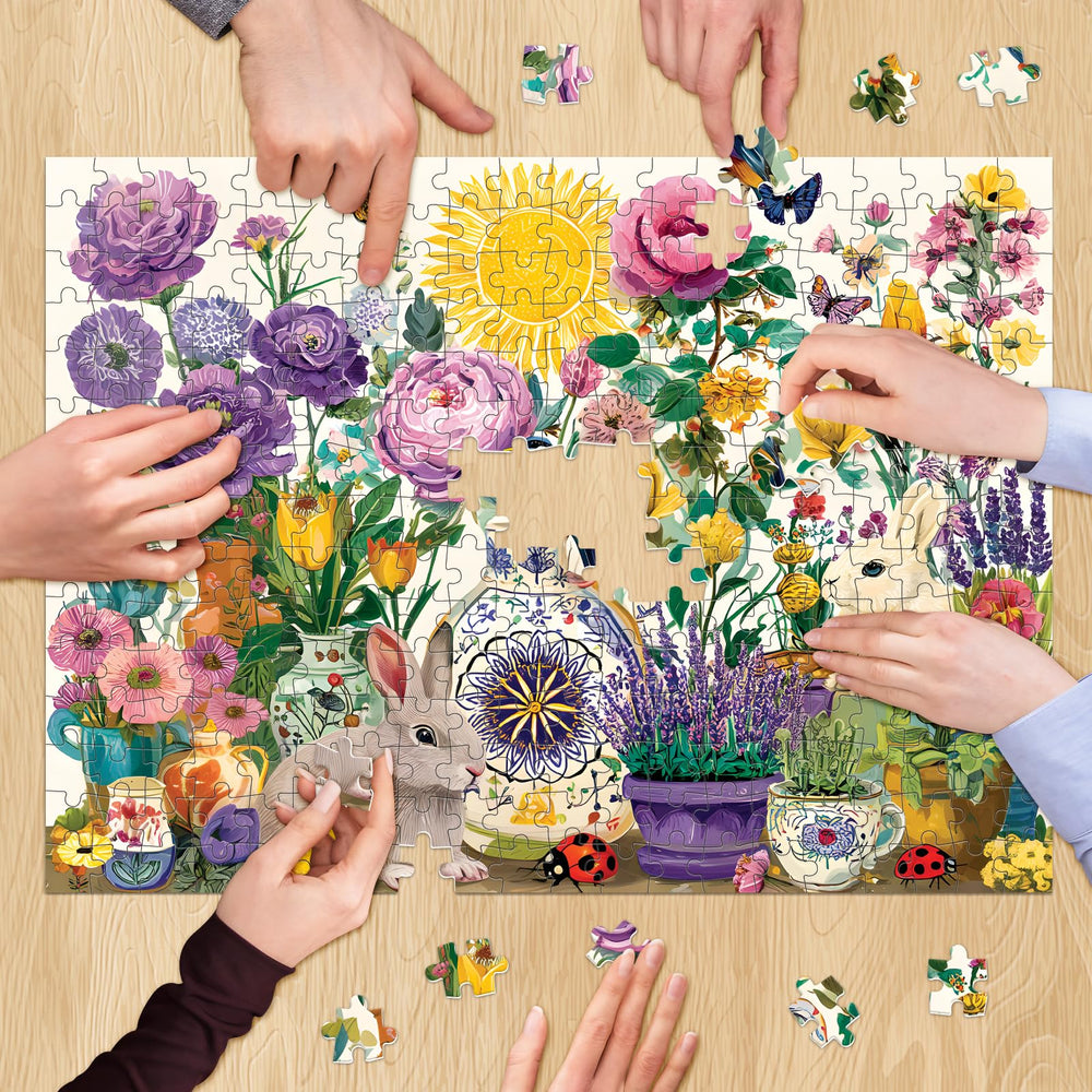 XAPAEG finished puzzle framed as wall art brightens any room.