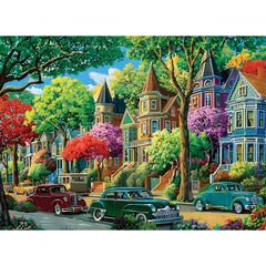 XAPAEG urban street puzzle 500-piece for focused, relaxing evening entertainment.