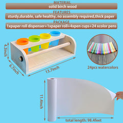 XDONEF birch wood construction provides sturdy, smooth artwork station.
