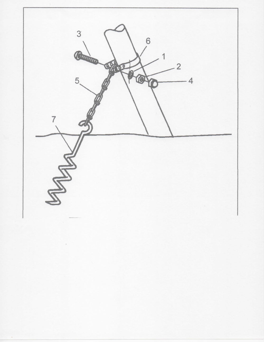 Compatibility view showing works with 2-inch tubing swing sets