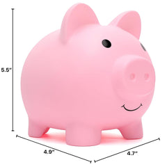 XDRELEC piggy bank pink coin slot highlights easy cash storage