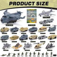XDUOYJOY detailed tanks and trucks support strategic play and motor skills.