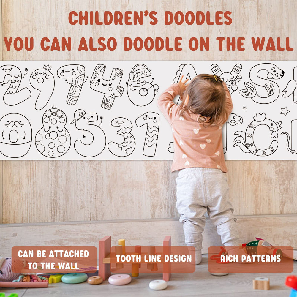 XEFINAL Drawing Roll sticky back design allows easy placement on walls.