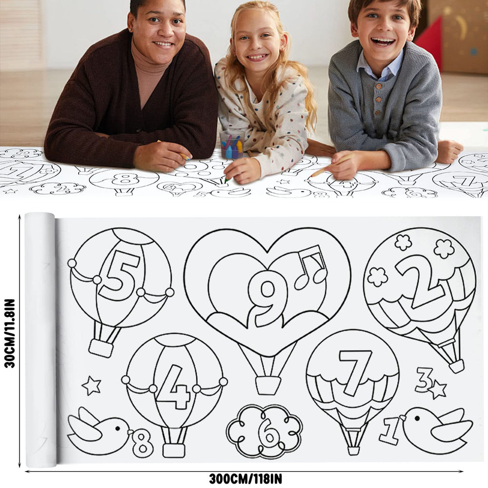 XEFINAL Drawing Roll tearable design enables quick, mess-free art sessions.