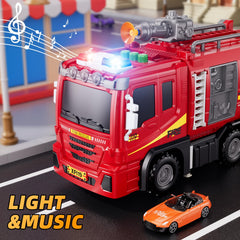 Xelabrion fire-truck arrow-shoot action for engaging pretend missions.