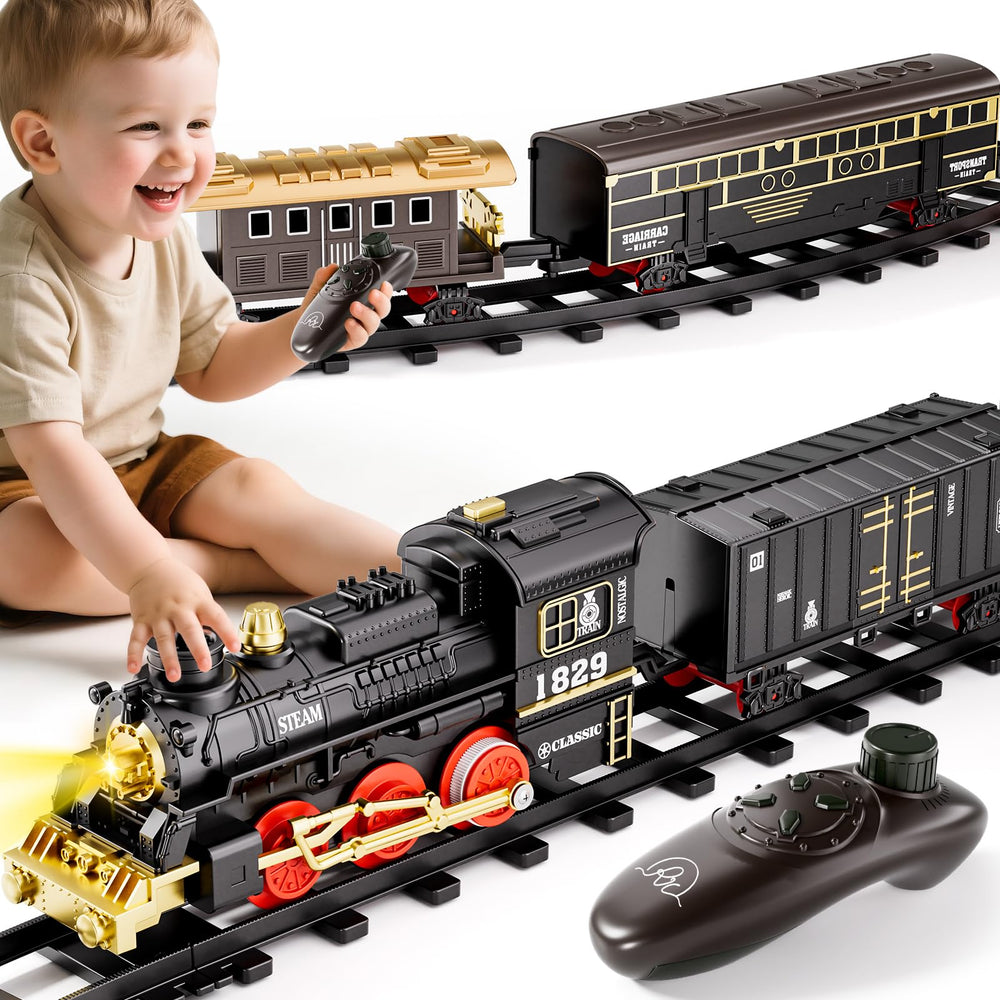 Xelabrion Train Set Christmas tree display invites festive home decor and play
