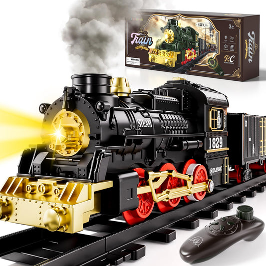 Xelabrion Train Set remote front view shows easy control for imaginative play