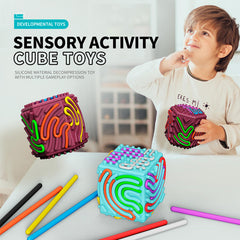 Xesakesi 3D cognitive-design cube enhances spatial imagination and fine motor skills.