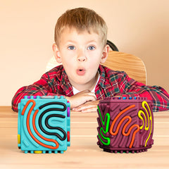 Xesakesi portable travel calm cube fits in pocket for on-the-go stress relief.