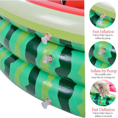 XFlated easy-inflate pool with three valves for fast setup