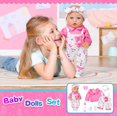 XFEYUE washable doll and clothes for easy cleanup after play
