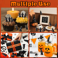 XGBDL durable resin crows for indoor and outdoor spooky displays.