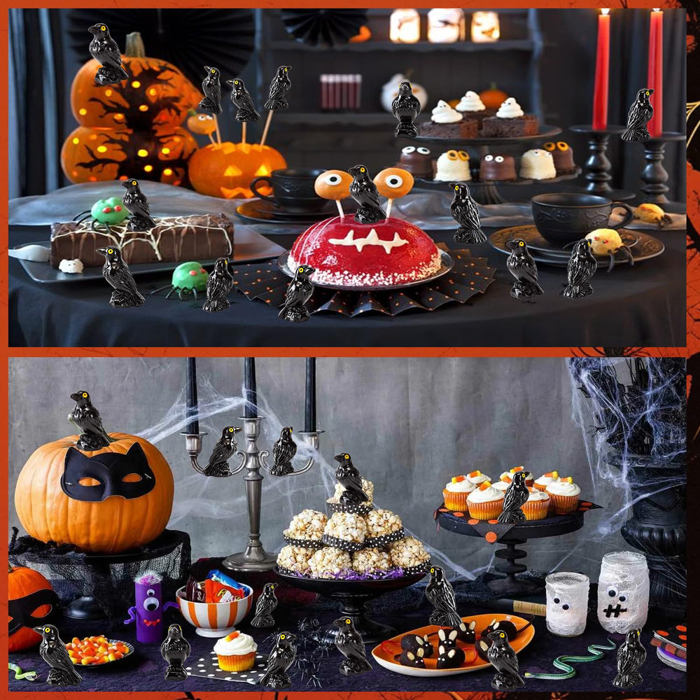 XGBDL gothic crow figures ideal for haunted houses and gardens.