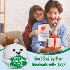 XgiftCreat best dad by par card, a playful tribute to dad's love.