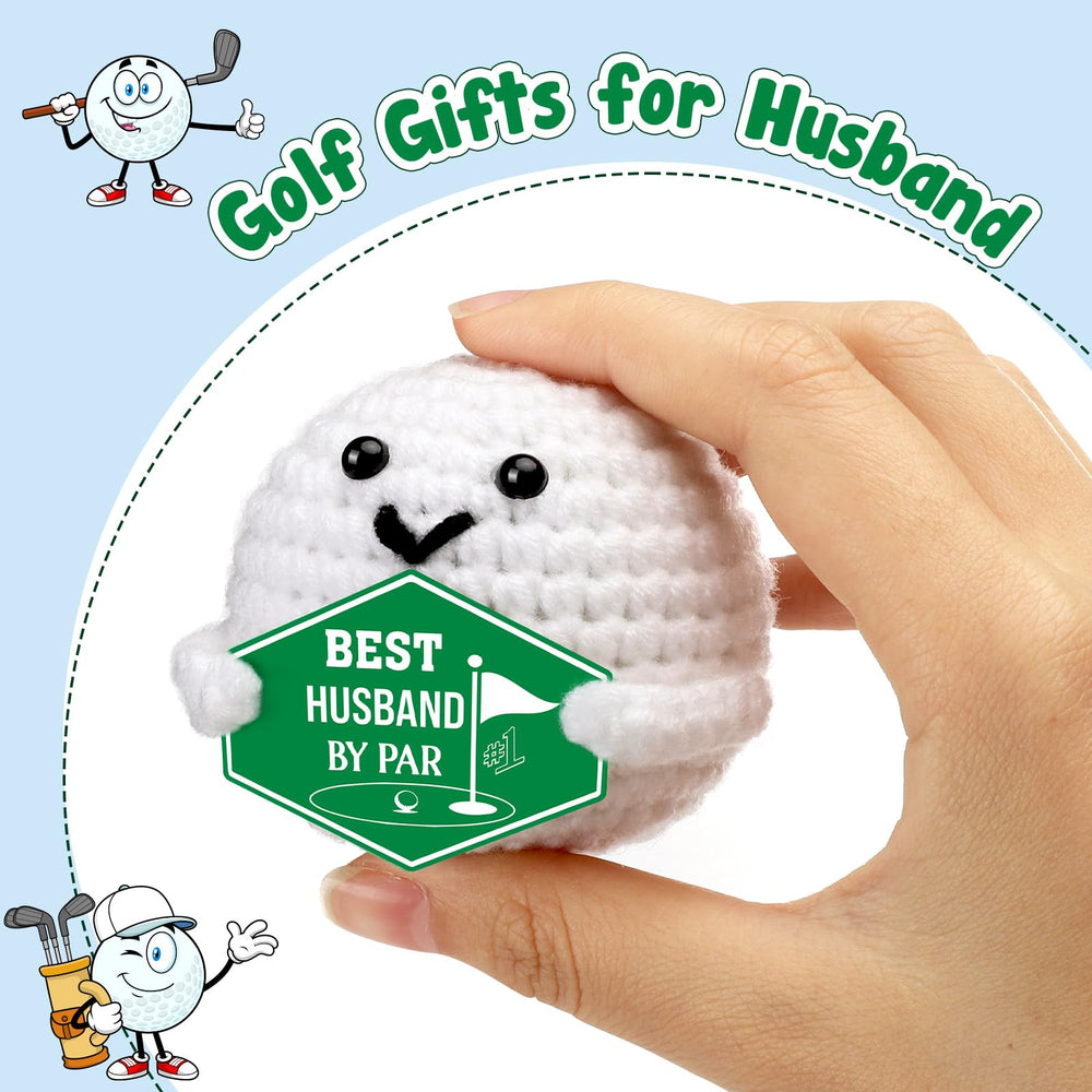 XgiftCreat handmade knitted golf ball adds warmth and personality to gifts