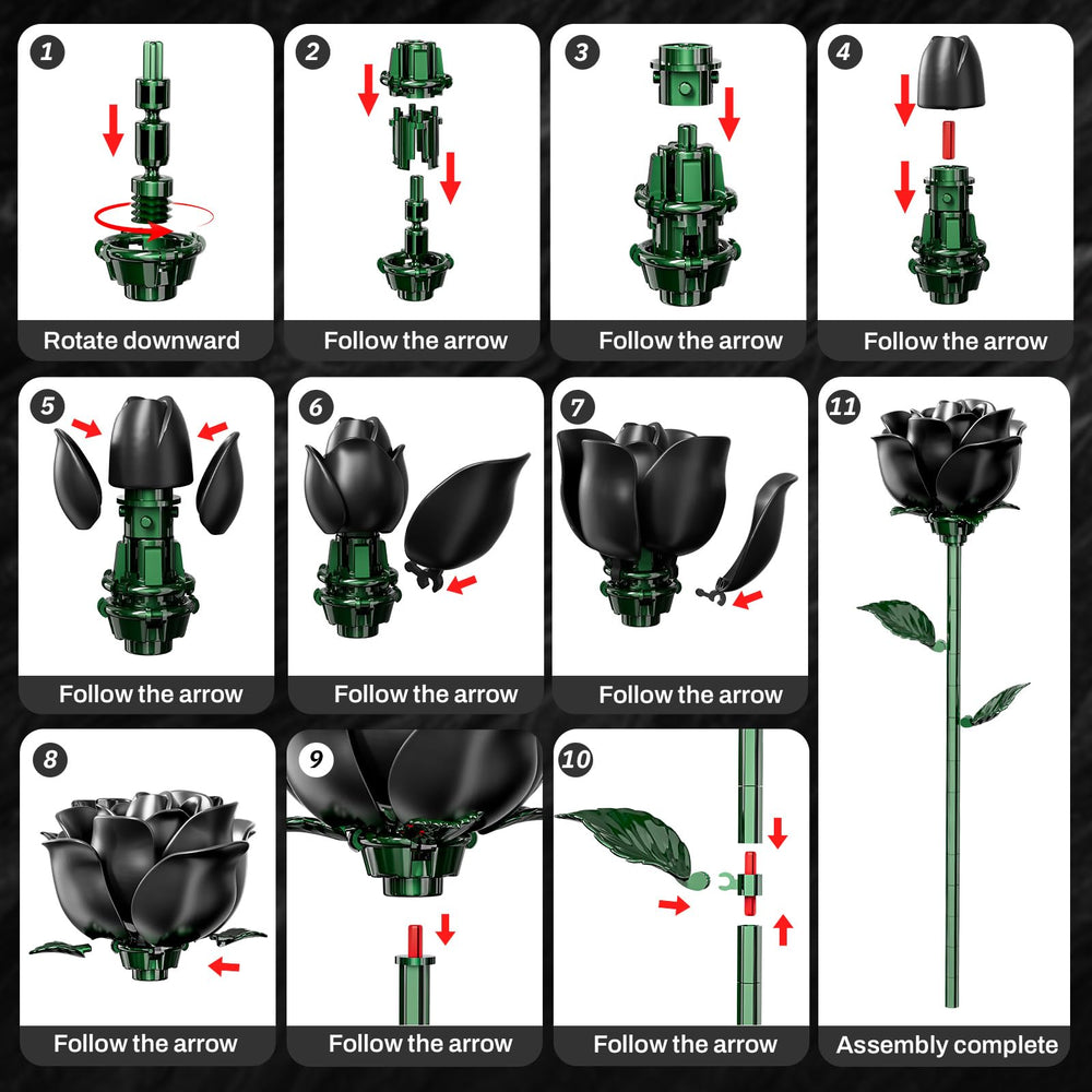 Gift ready packaging of the XGSHJ Black Rose Bouquet for easy gifting