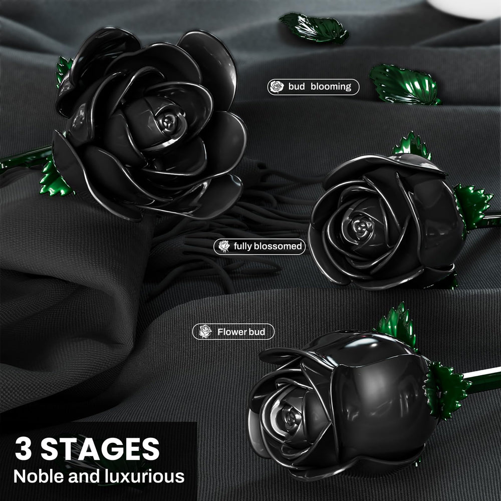 XGSHJ Black Rose Bouquet displayed as a bold home decor accent