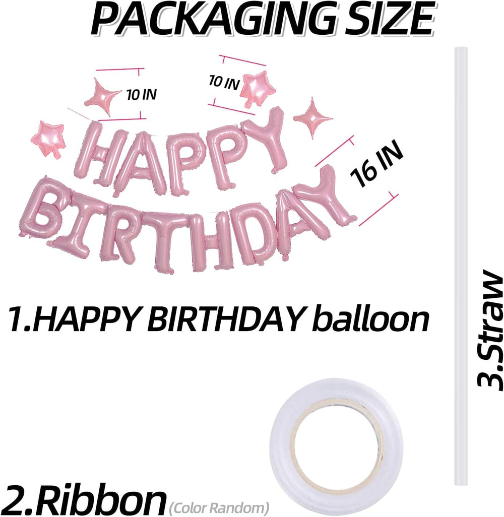 xiangsushijie pink 10inch four-pointed star balloon for playful decor and photos.