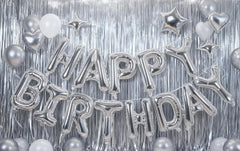 Xiangsushijie silver five-point star balloon 10 inch, complements birthday setup