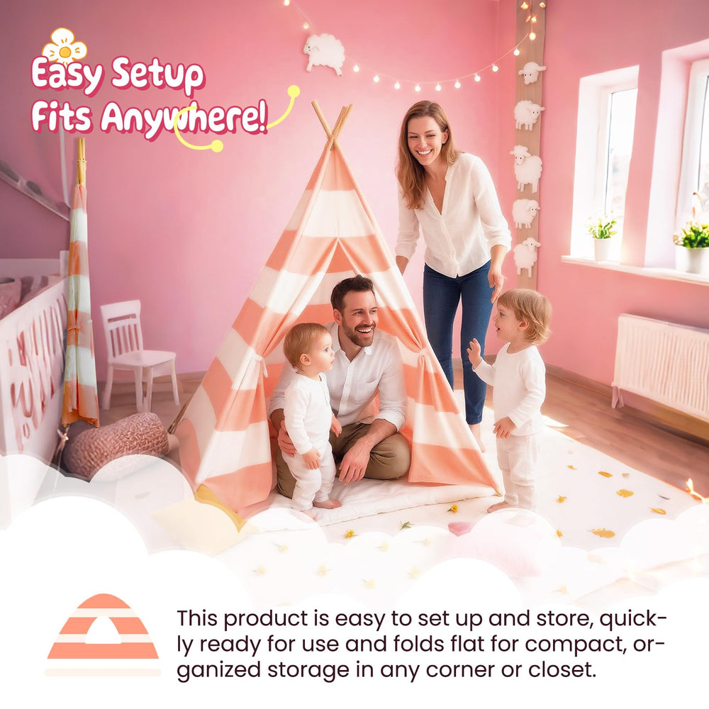 Xiaowantong teepee washable fabric keeps play spaces easy to clean.