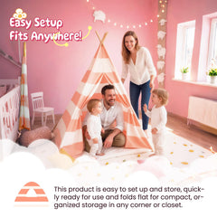 Xiaowantong teepee washable fabric keeps play spaces easy to clean.