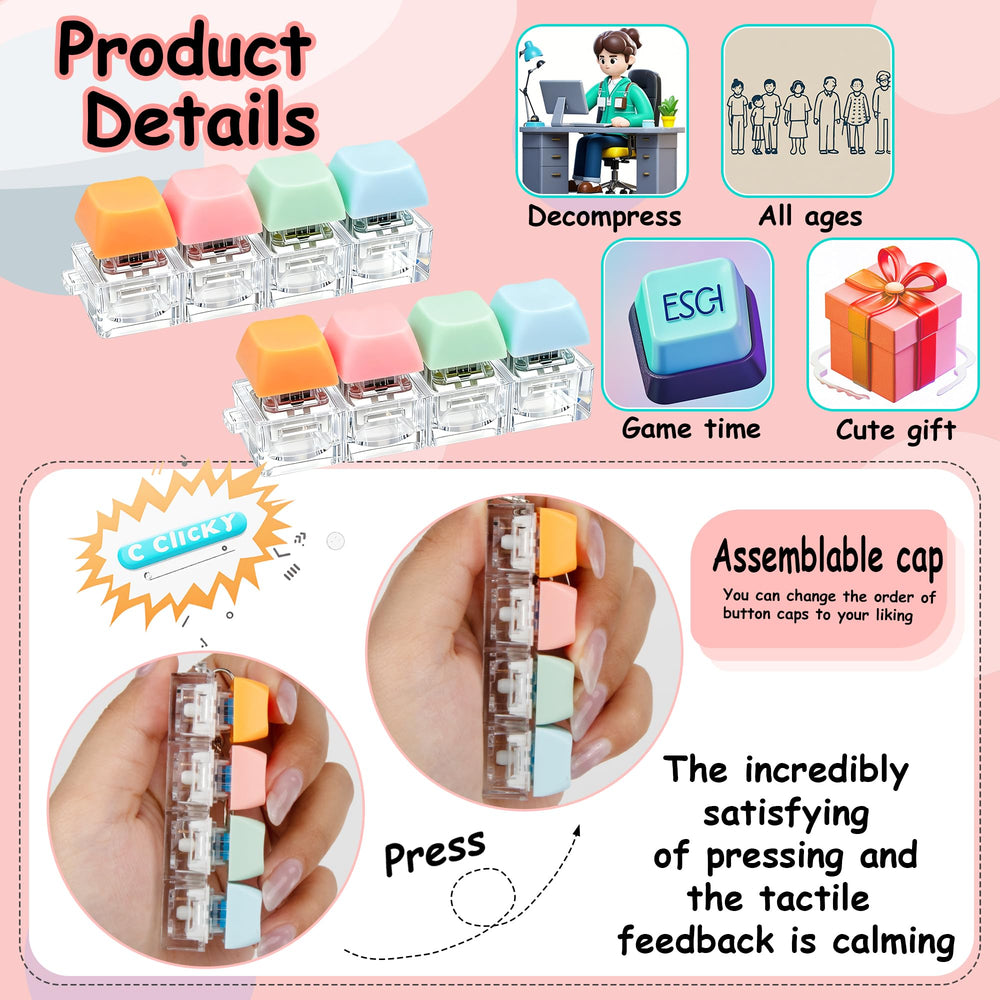 XiawaLangzhuo pink fidget toy on desk promotes calm focus