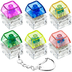XiawaLangzhuo 6-pack keyboard fidget keychain for stress relief and focus