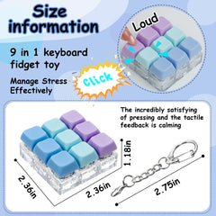 XiawaLangzhuo 9-in-1 keypad close-up showing tactile clicks and colors.