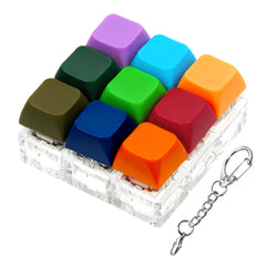 XiawaLangzhuo Keyboard Fidget Toy bright closeup demonstrates vivid colors for quick stress relief