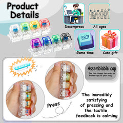 XiawaLangzhuo keyboard fidget chain attached to bag for on-the-go use
