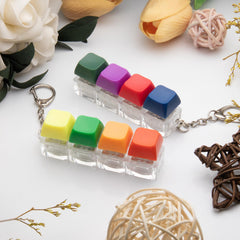 Compact XiawaLangzhuo keyboard fidget fits in pocket or bag.