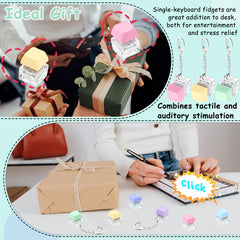 XiawaLangzhuo keyboard fidget keychain on desk for focus support