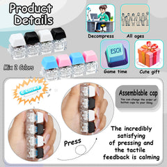 XiawaLangzhuo blue keyboard fidget toy delivers quiet, satisfying feedback during work