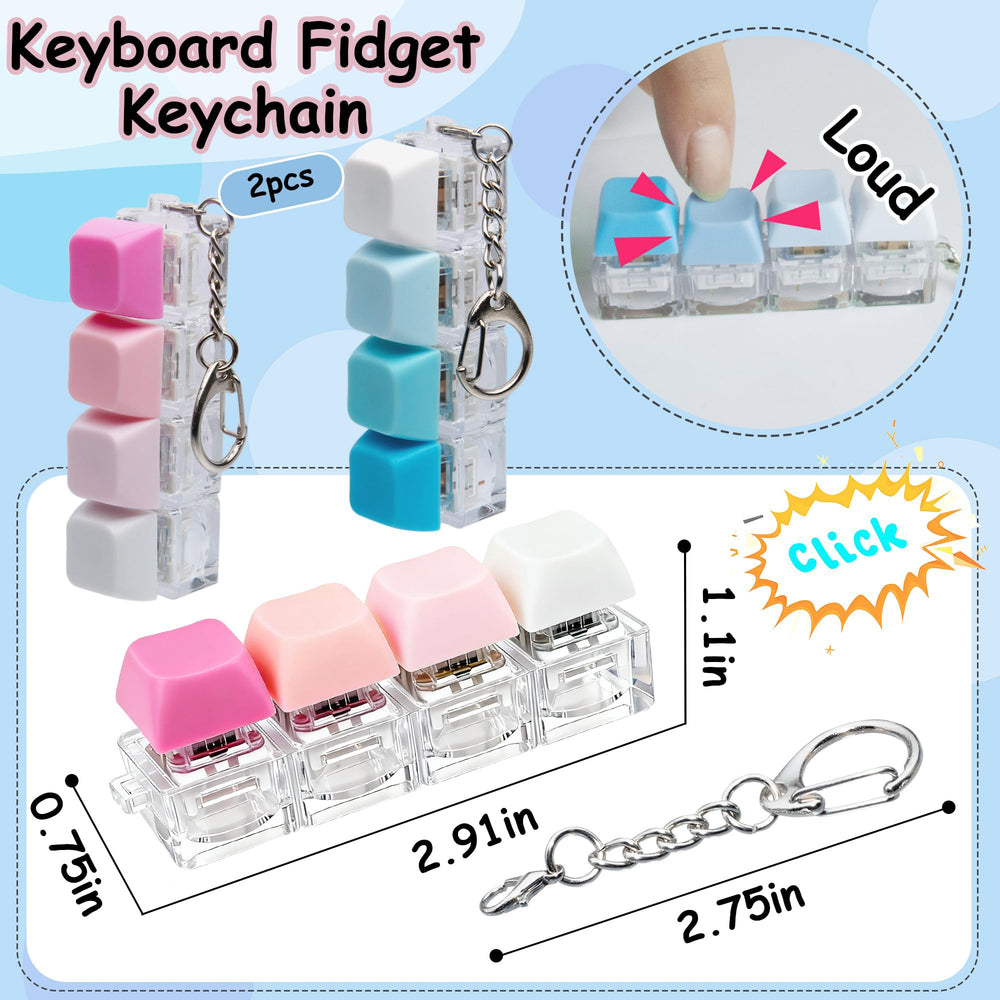 Close-up of XiawaLangzhuo keyboard fidget button showing tactile feedback.