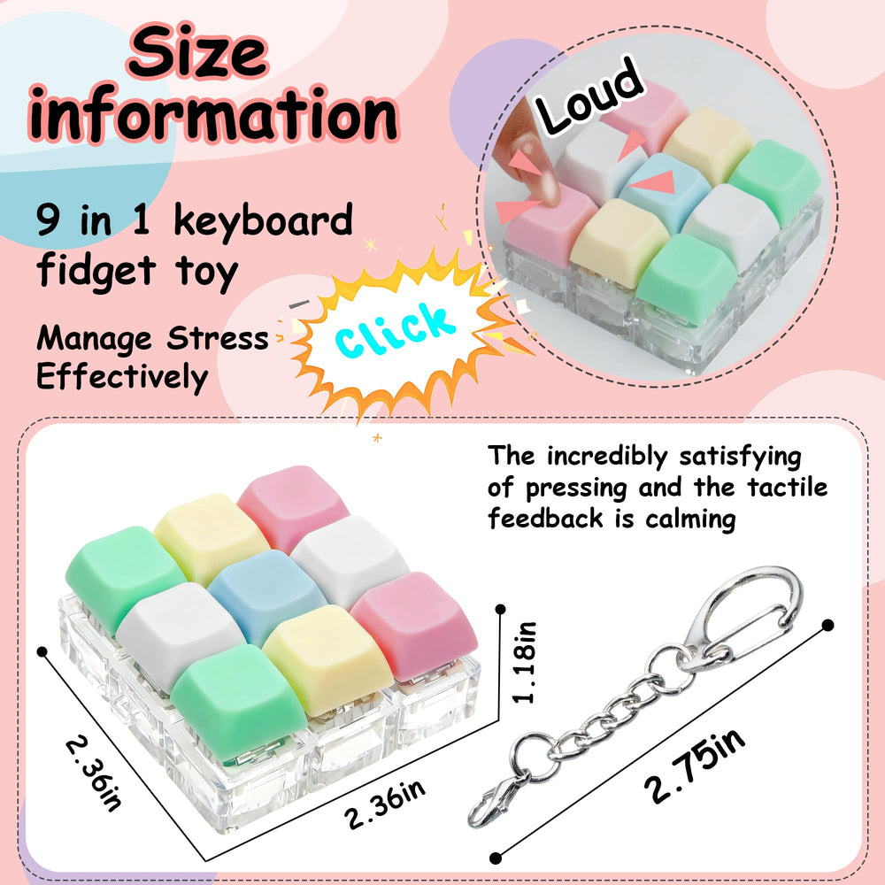 XiawaLangzhuo colorful 9-in-1 fidget color palette on display