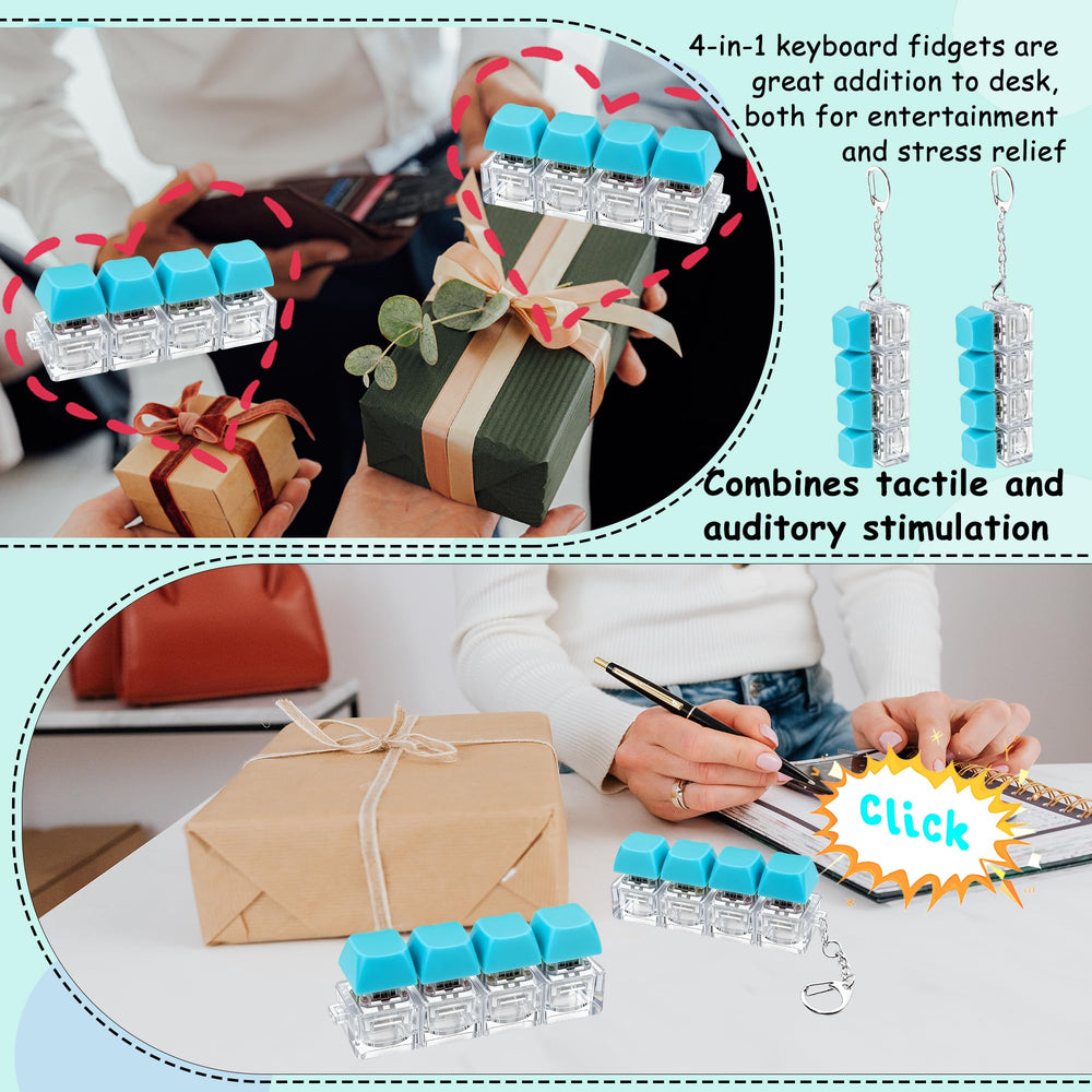 XiawaLangzhuo fidget keychain attachment shows portable stress relief on the go
