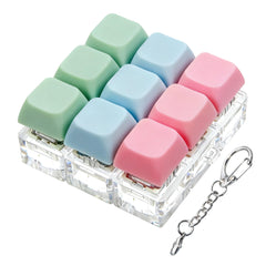 XiawaLangzhuo Keyboard Fidget Toy pink front highlights tactile click for focus.