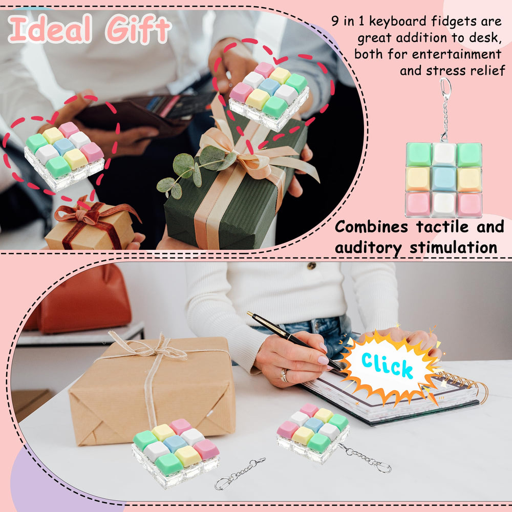 XiawaLangzhuo keychain fidget attached to purse for on-the-go calm