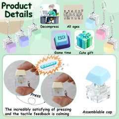 XiawaLangzhuo keyboard fidget toy with removable cap for DIY