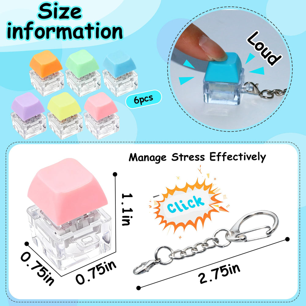XiawaLangzhuo multicolor keyboard fidget toy with vivid colors for mood lift