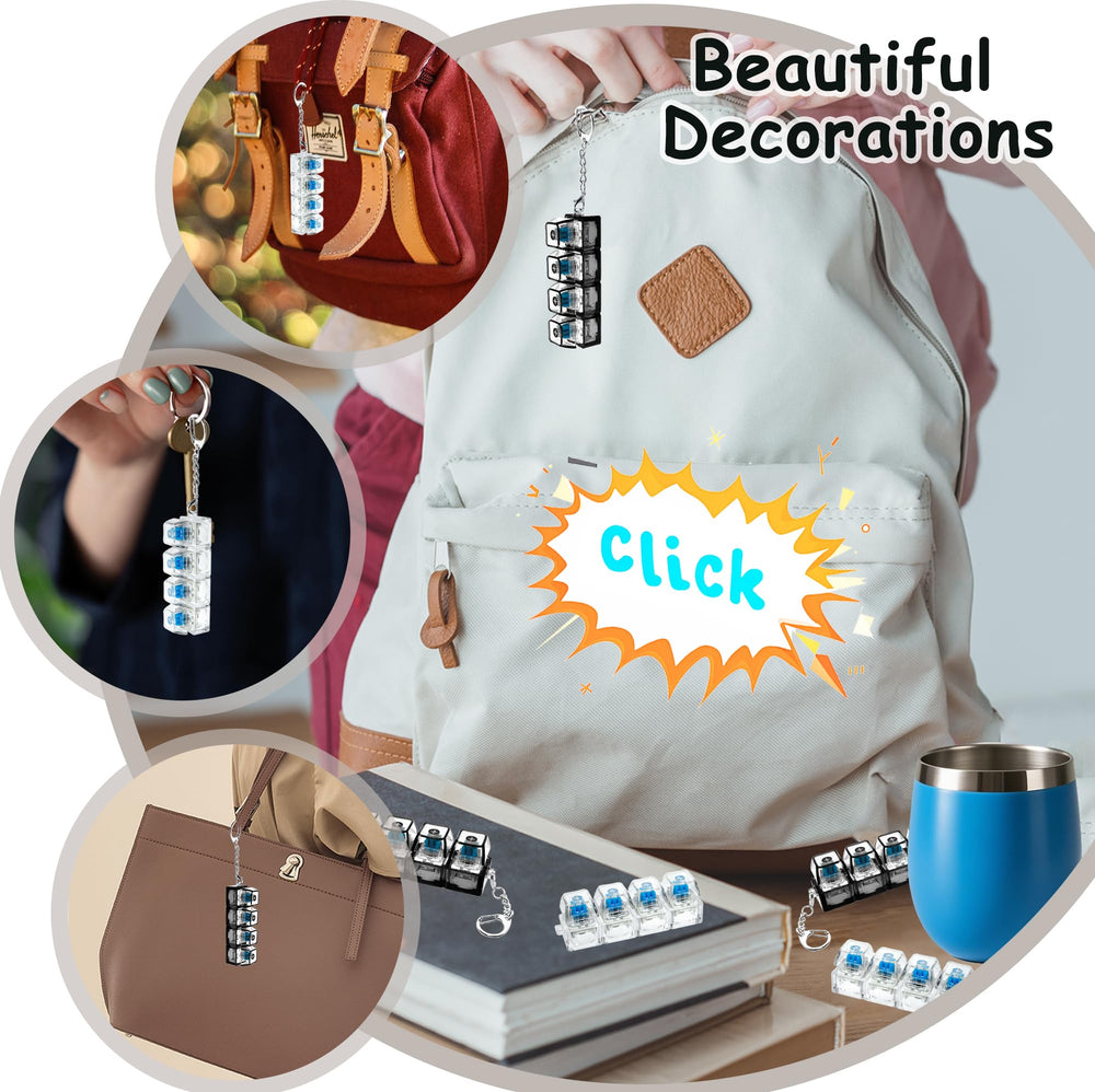 XiawaLangzhuo small keyboard fidget with chain for bags