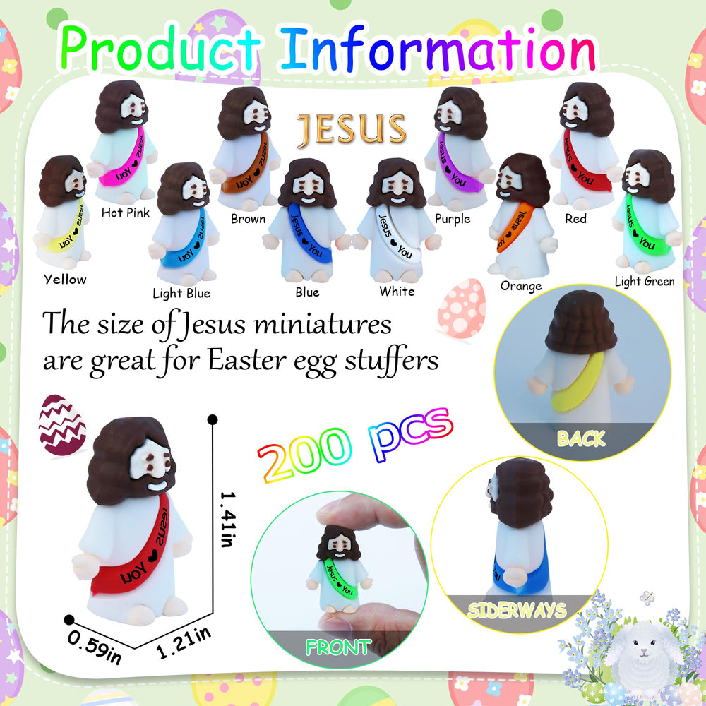 XiawaLangzhuo pocket-size Jesus toy, perfect for Easter egg hunts and reminders