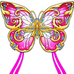 Xida Butterfly Kite with bright colors for easy sky visibility during play