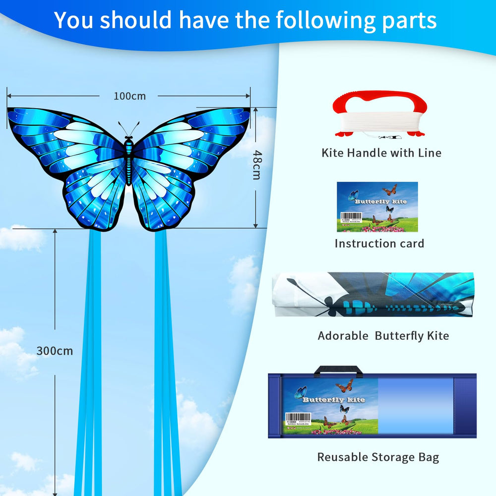 Xida Kite two handles with swivel clips included for quick launches.