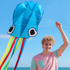 Xida Octopus kite includes durable line and handle for easy control