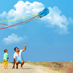 Xida Octopus kite features a large flowing tail that attracts attention