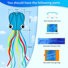 Xida Octopus kite with travel storage bag for convenient transport