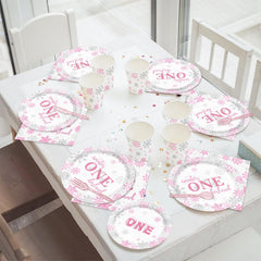 XIENBLOC winter onederland pink cutlery for convenient party dining